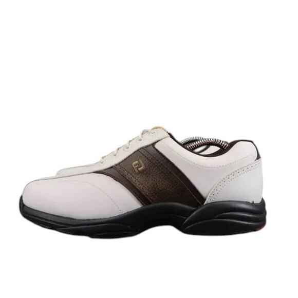FootJoy Golf Shoes Mens 8 Saddle Oxford GreenJoys Sport Cleat Spikes Classic Low - Picture 3 of 15